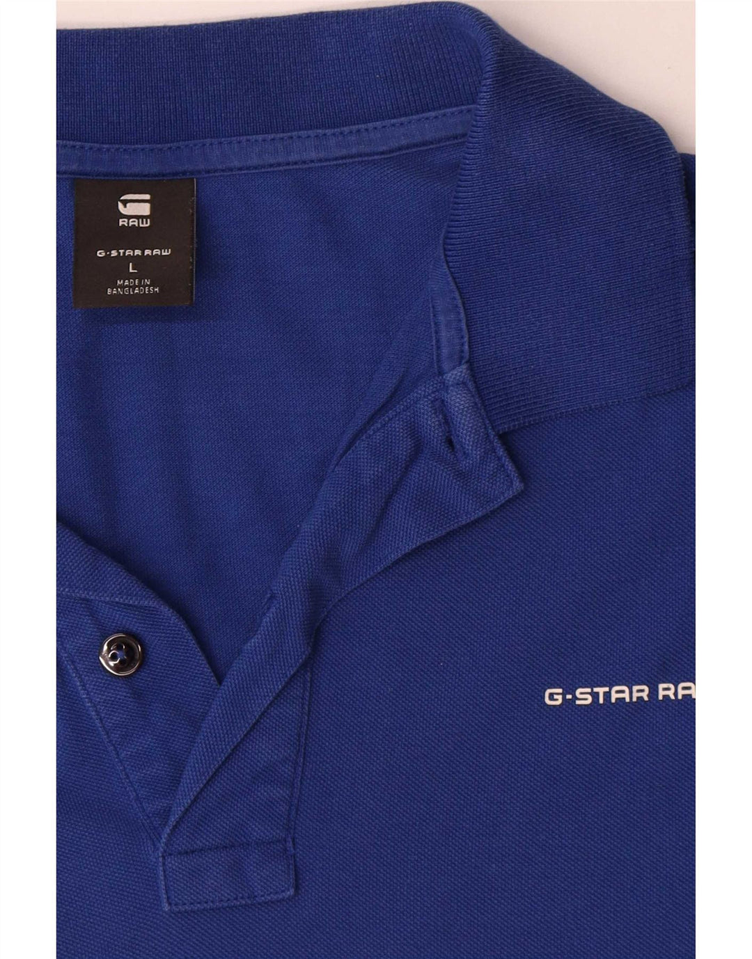 G-Star Mens Raw Polo Shirt Large Blue Cotton