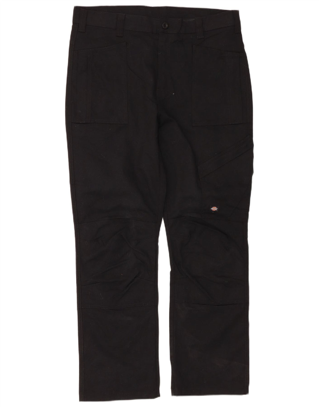 Dickies Mens Straight Cargo Trousers W36 L32 Black Polyester