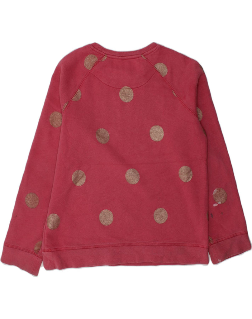 BODEN Boys Sweatshirt Jumper 11-12 Years Burgundy Spotted Cotton | Vintage Boden | Thrift | Second-Hand Boden | Used Clothing | Messina Hembry 