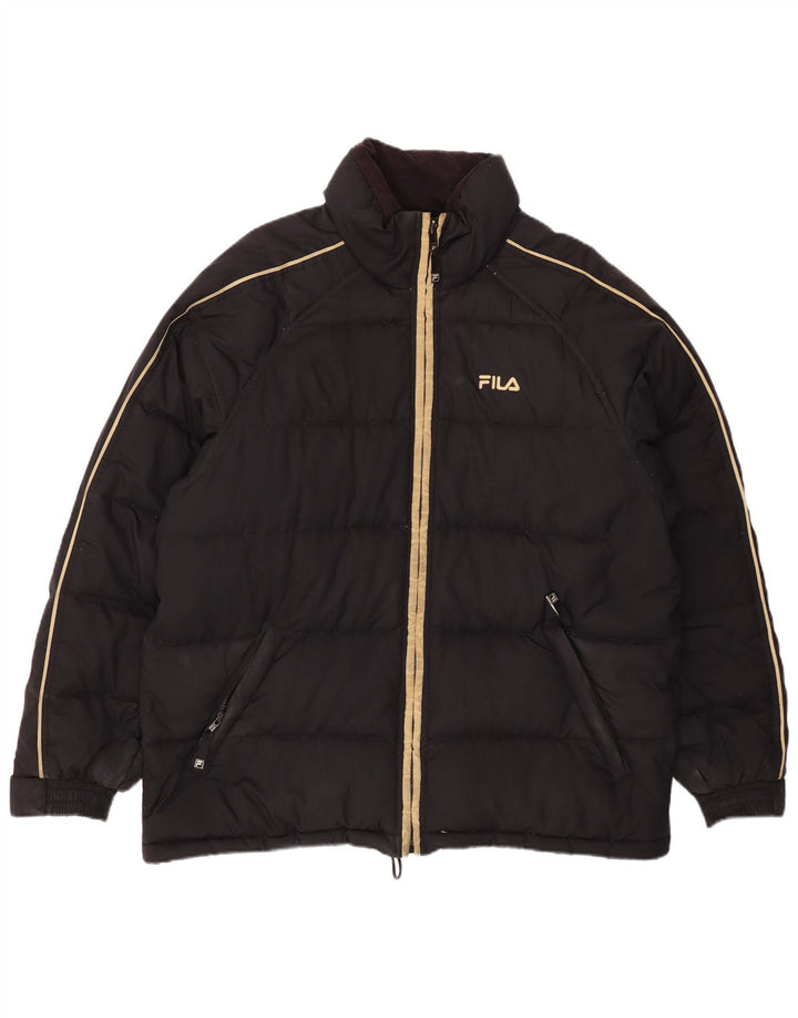 FILA Mens Padded Jacket IT 50 Large Black