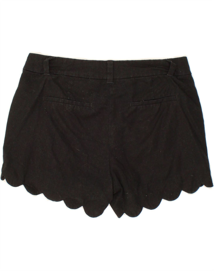 J. CREW Womens Hot Pants US 4 Small W26 Black Linen Vintage J. Crew and Second-Hand J. Crew from Messina Hembry 