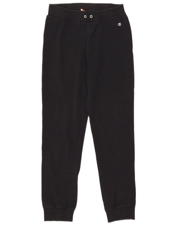 Champion Womens Heritage Fit Tracksuit Trousers Joggers UK 14 Medium Black