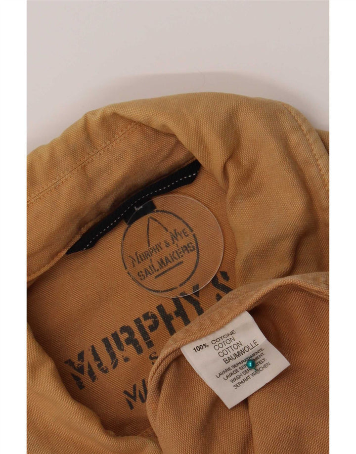 Murphy & Nye Mens Utility Jacket UK 40 Large Brown Cotton