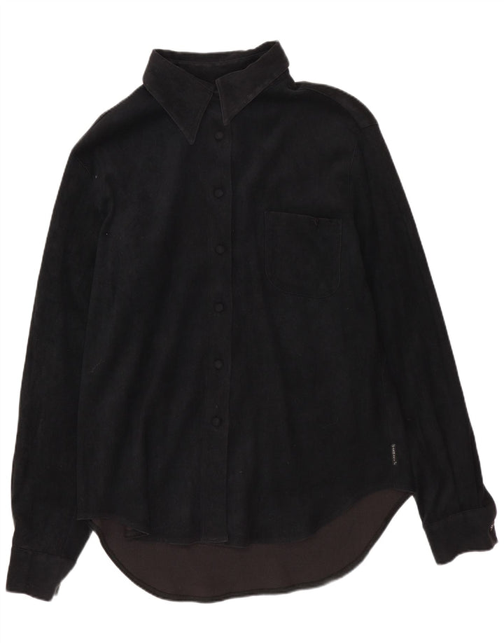 Armani Jeans Womens Shirt UK 14 Large  Black