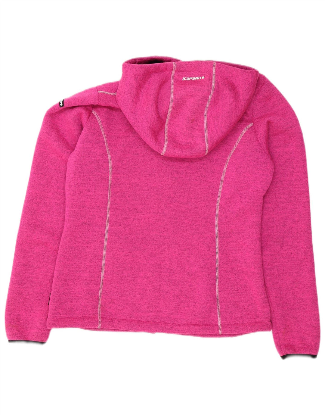 Icepeak Womens Zip Hoodie Sweater IT 48 XL Pink Flecked Polyester