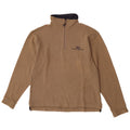 Sergio Tacchini Mens Zip Neck Sweatshirt Jumper Medium Beige Cotton