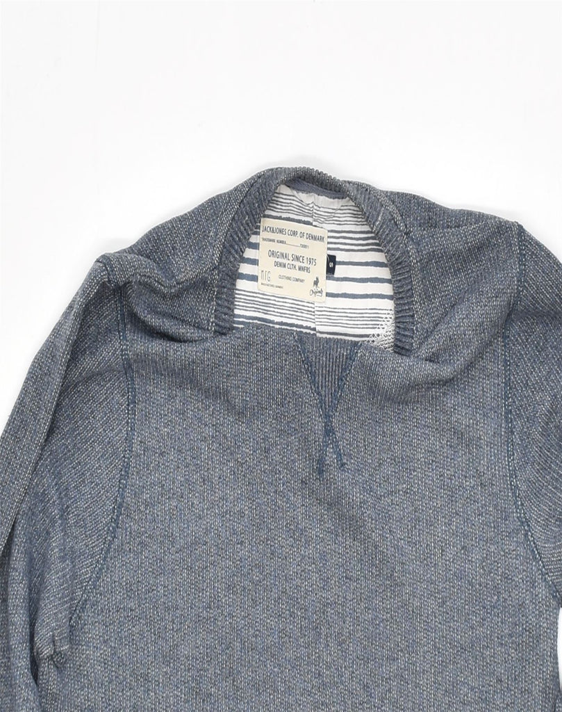 JACK & JONES Mens Crew Neck Jumper Sweater Small Grey Cotton | Vintage | Thrift | Second-Hand | Used Clothing | Messina Hembry 