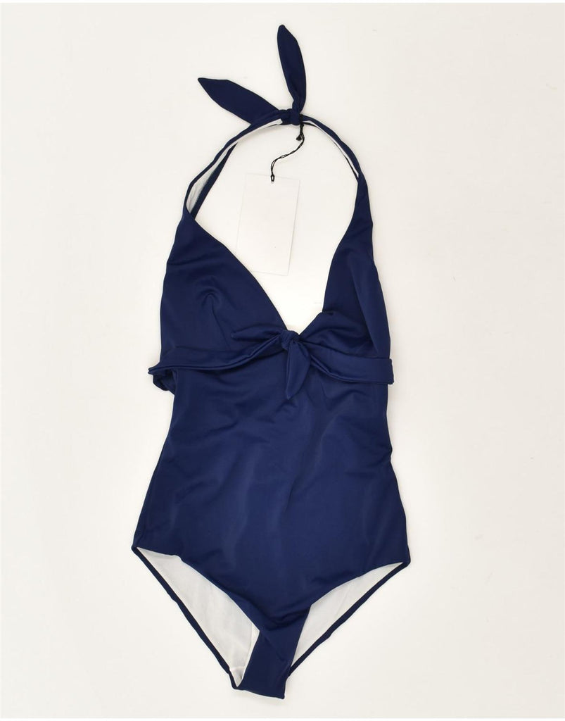 FIORUCCI Womens Swimwear UK 6 XS Navy Blue Polyamide | Vintage Fiorucci | Thrift | Second-Hand Fiorucci | Used Clothing | Messina Hembry 