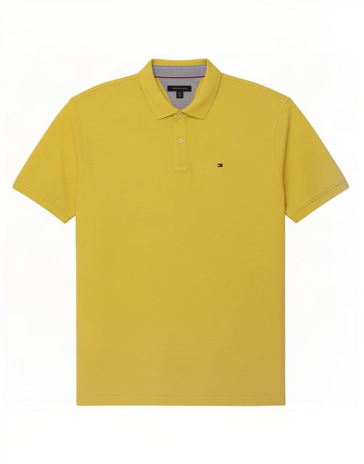 Tommy Hilfiger Mens Polo Shirt 2XL Yellow