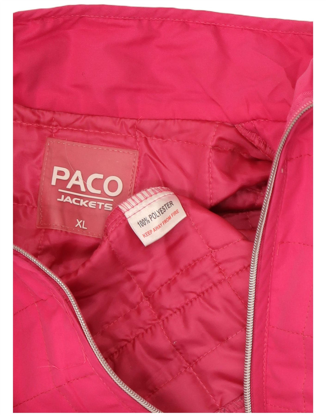 PACO Womens Padded Gilet UK 18 XL Pink Polyester