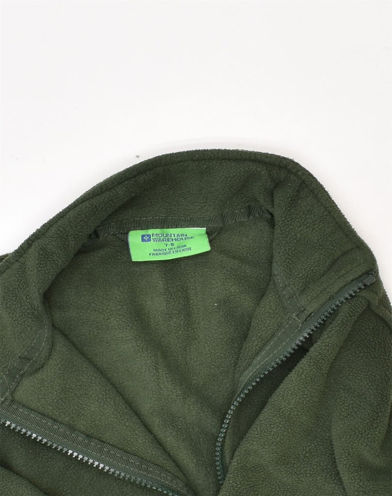 MOUNTAIN WAREHOUSE Boys Fleece Jacket 7-8 Years Green Polyester | Vintage Mountain Warehouse | Thrift | Second-Hand Mountain Warehouse | Used Clothing | Messina Hembry 