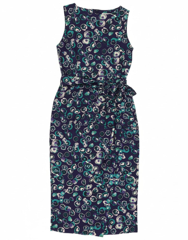 CLOSED Womens Sleeveless Sheath Dress UK 12 Medium Purple Spotted