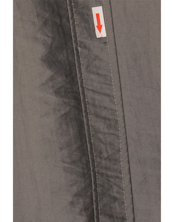 Vintage Mens Sherpa Bomber Jacket UK 40 Large Grey