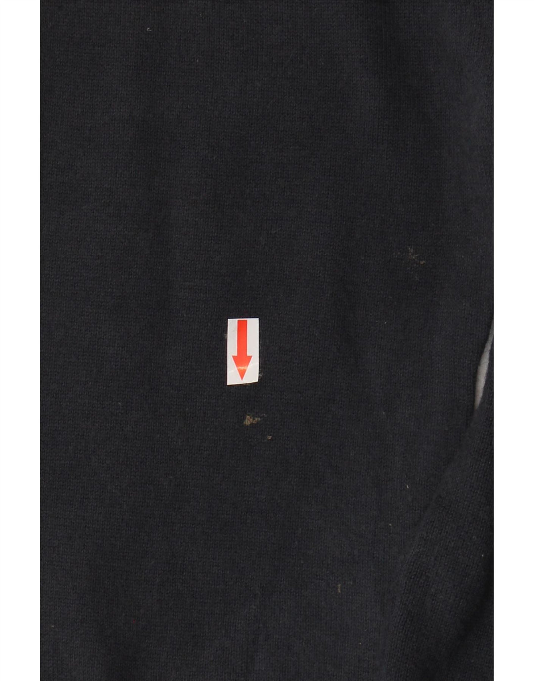 Massimo Dutti Mens Zip Neck Jumper Sweater EU 38 Medium Navy Blue Cotton