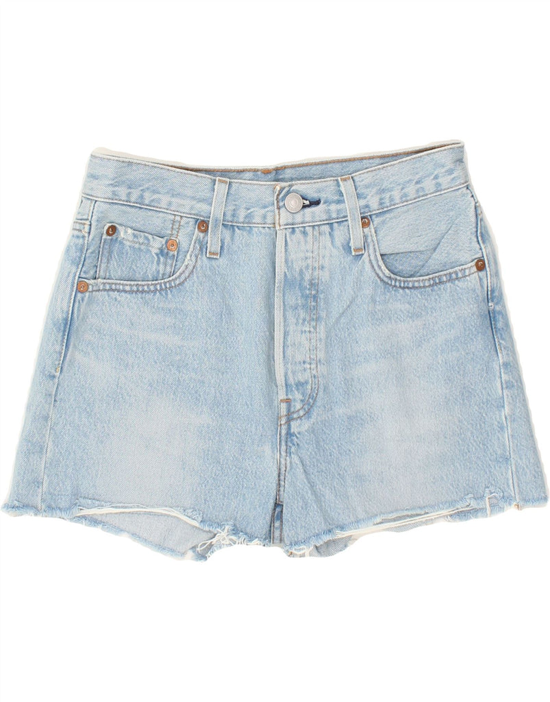 LEVI'S Womens 501 Denim Shorts W25 XS Blue Cotton | Vintage Levi's | Thrift | Second-Hand Levi's | Used Clothing | Messina Hembry 