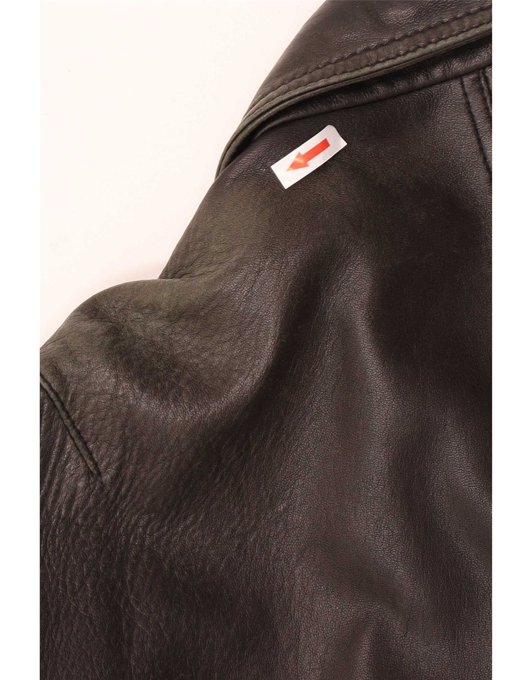 Liberty Mens Leather Jacket IT 54 2XL Brown Leather