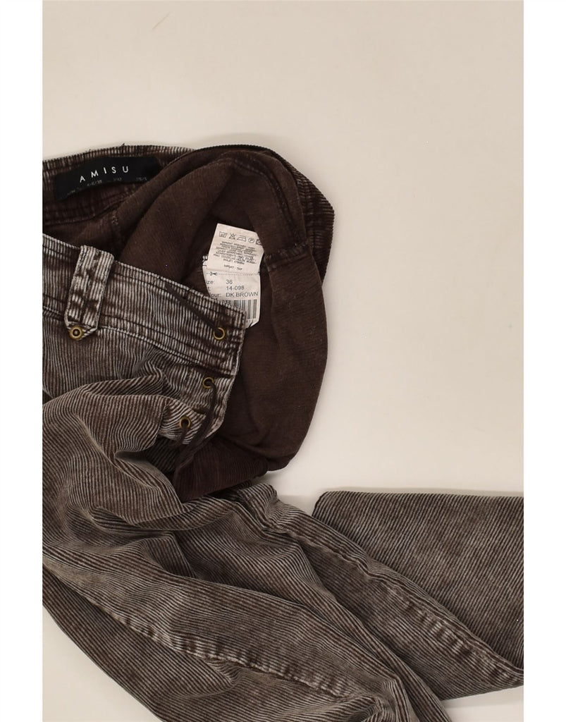 AMISU Womens Flare Corduroy Trousers W36 L30  Brown Cotton | Vintage AMISU | Thrift | Second-Hand AMISU | Used Clothing | Messina Hembry 