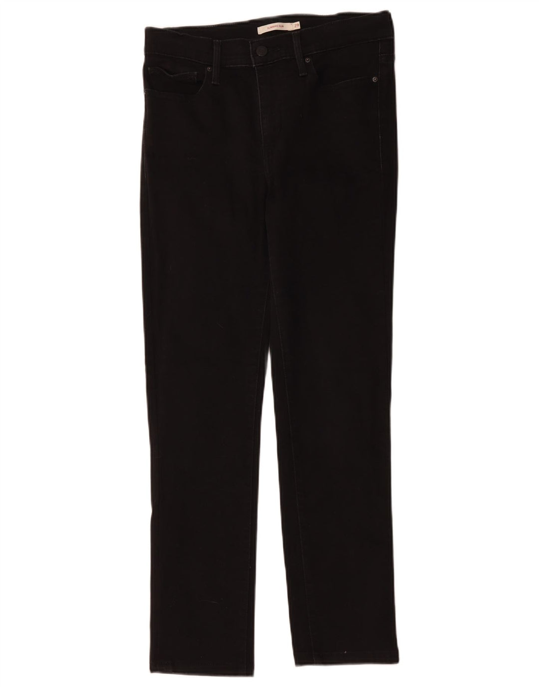Levi's Womens Shaping Slim Jeans W29 L27 Black Cotton