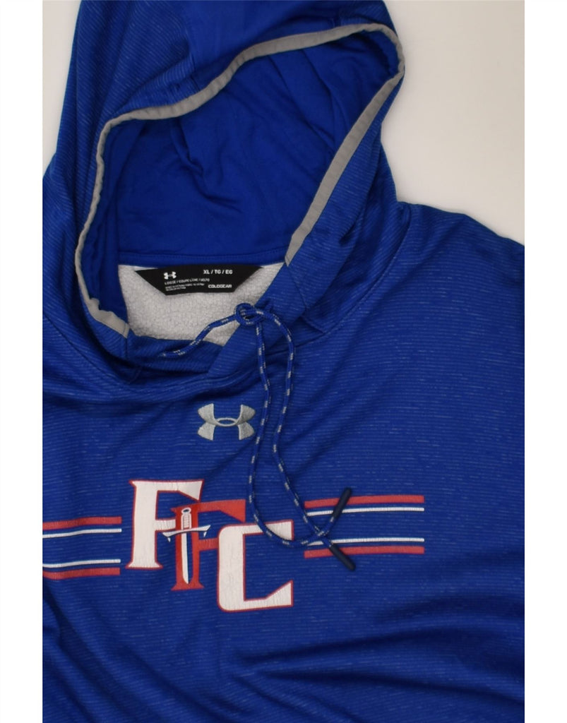 UNDER ARMOUR Mens Graphic Hoodie Jumper XL Blue | Vintage Under Armour | Thrift | Second-Hand Under Armour | Used Clothing | Messina Hembry 