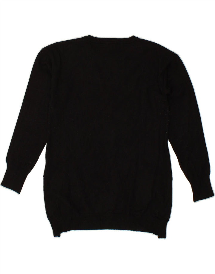 SILVIAN HEACH Womens Crew Neck Jumper Sweater UK 10 Small Black Vintage Silvian Heach and Second-Hand Silvian Heach from Messina Hembry 