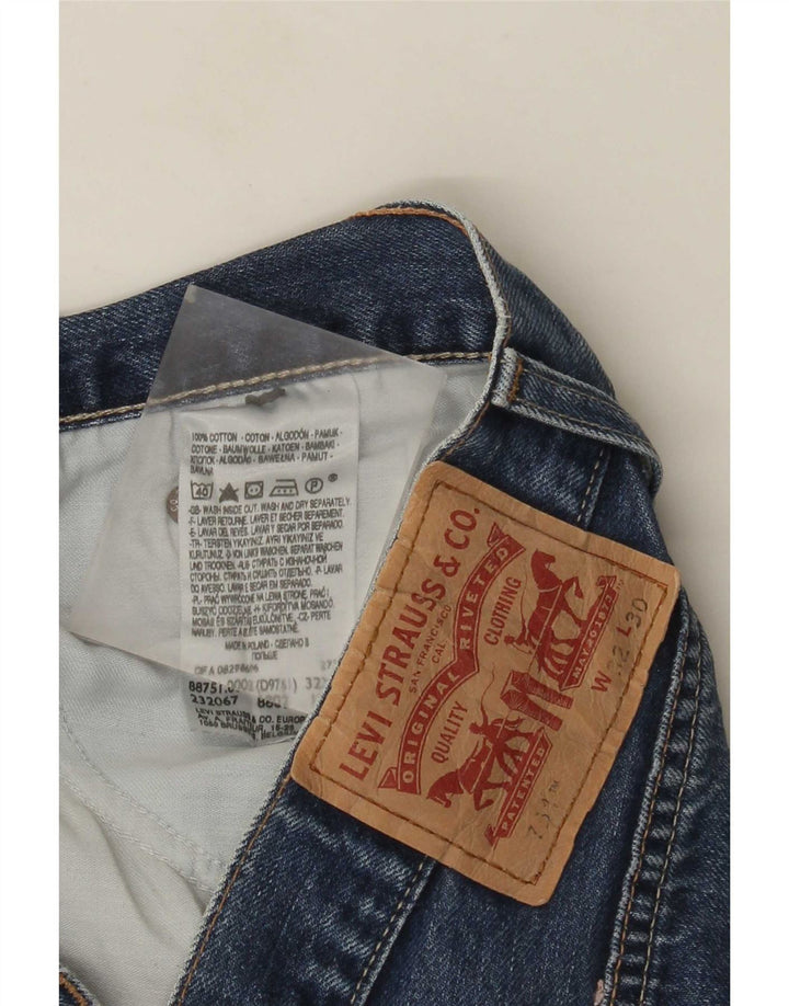 Levi's Womens 751 Straight Jeans W32 L30 Blue Cotton