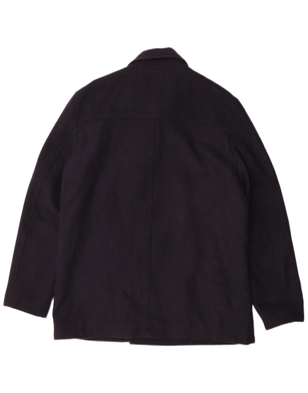 French Connection Mens Pea Coat UK 44 2XL Navy Blue