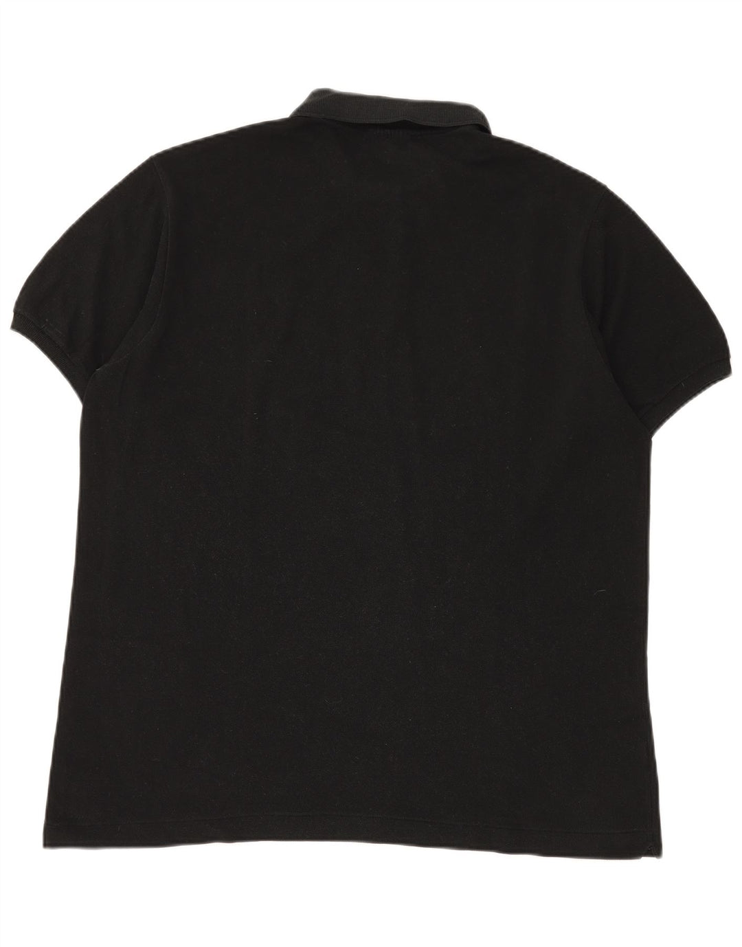 LACOSTE Mens Polo Shirt Size 6 XL Black Cotton