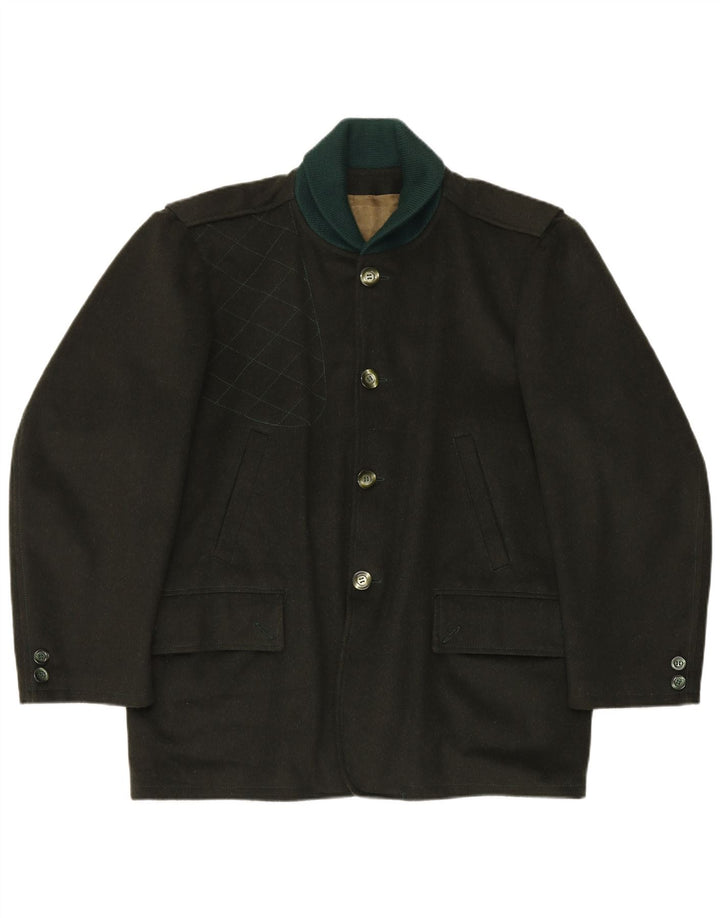 Vintage Mens Overcoat IT 54 2XL Khaki