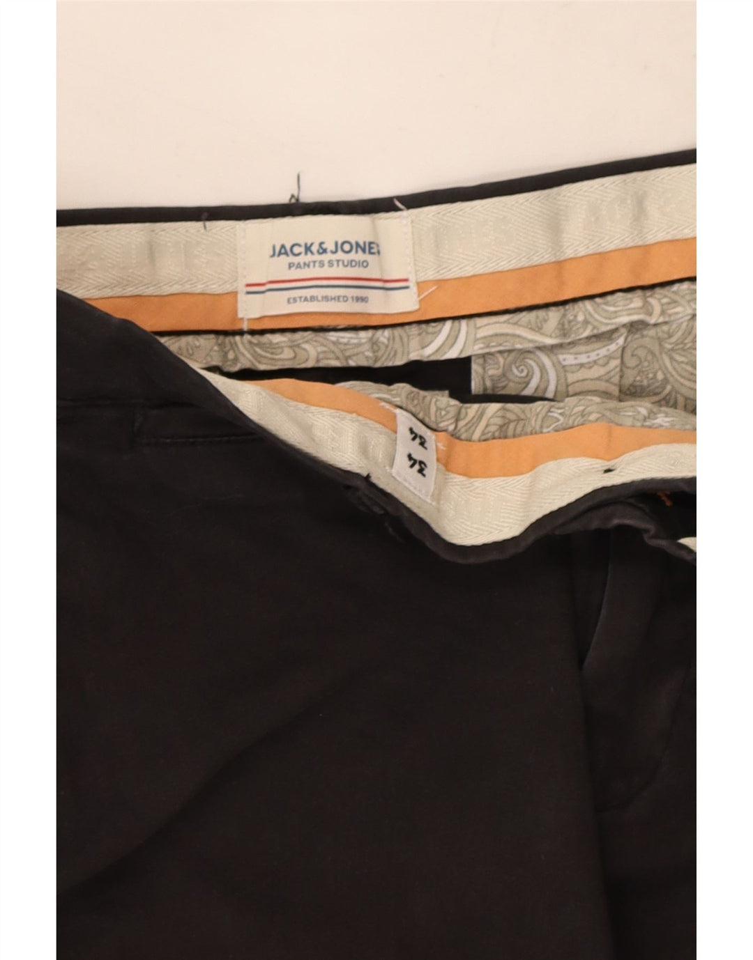 Jack & Jones Mens Slim Chino Trousers W34 L31 Black