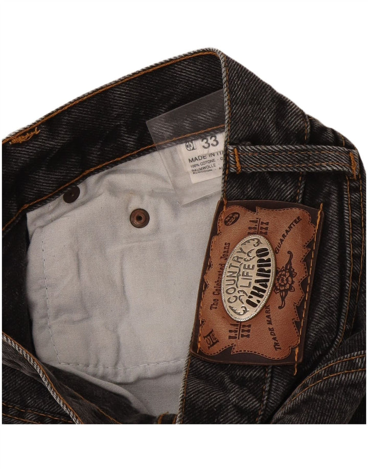 Charro Mens Straight Jeans W33 L29 Grey Cotton