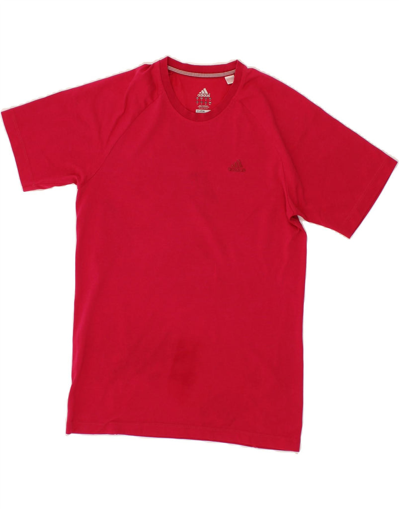 ADIDAS Mens Clima 365 T-Shirt Top Small Pink Cotton Vintage Adidas and Second-Hand Adidas from Messina Hembry 