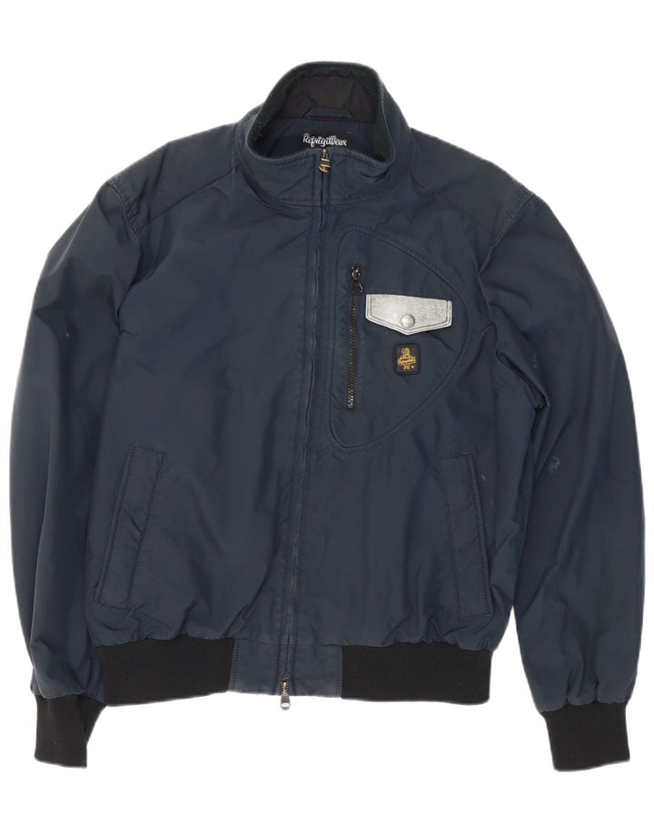 Refrigiwear Mens Bomber Jacket UK 44 2XL Navy Blue Nylon
