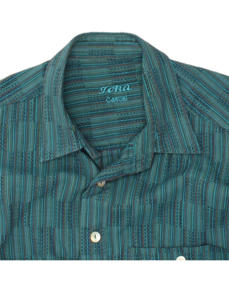 VINTAGE Mens Shirt XL Turquoise Check | Vintage Vintage | Thrift | Second-Hand Vintage | Used Clothing | Messina Hembry 