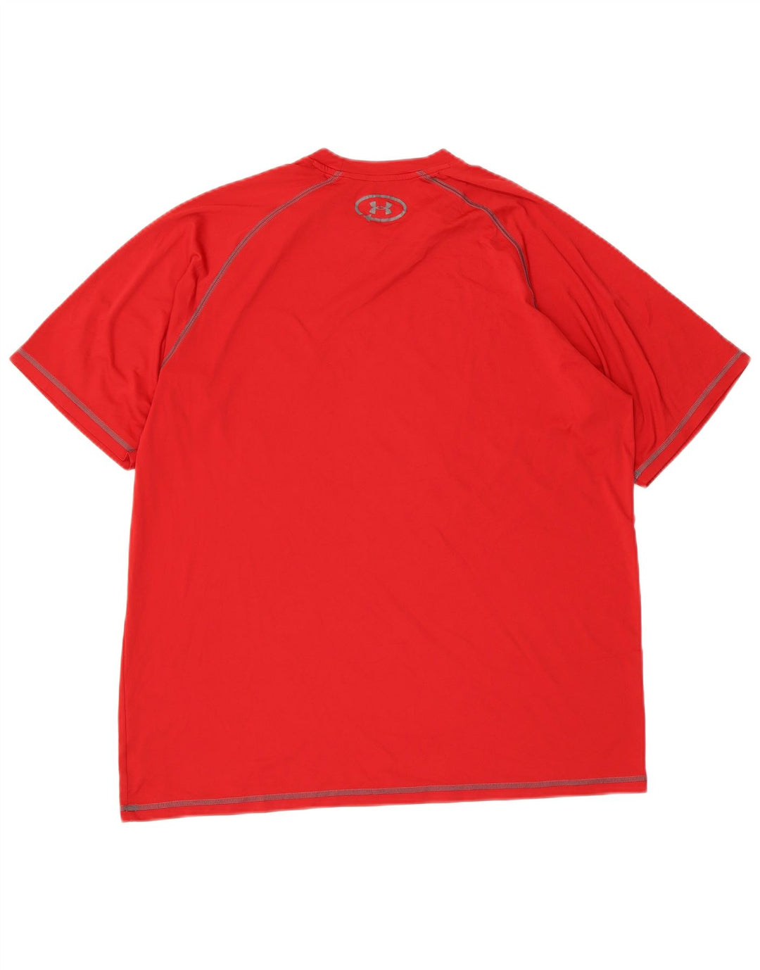 UNDER ARMOUR Mens Heat Gear T-Shirt Top Large Red Polyester