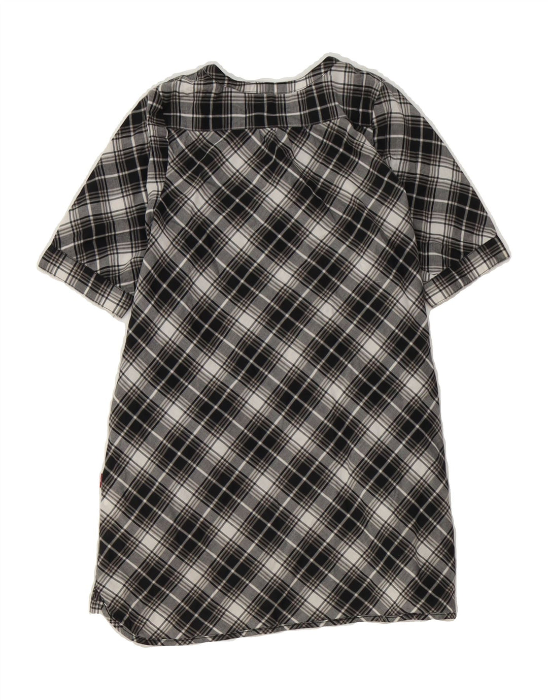 LEVI'S Girls A-Line Dress 7-8 Years Black Check Cotton Vintage Levi's and Second-Hand Levi's from Messina Hembry 