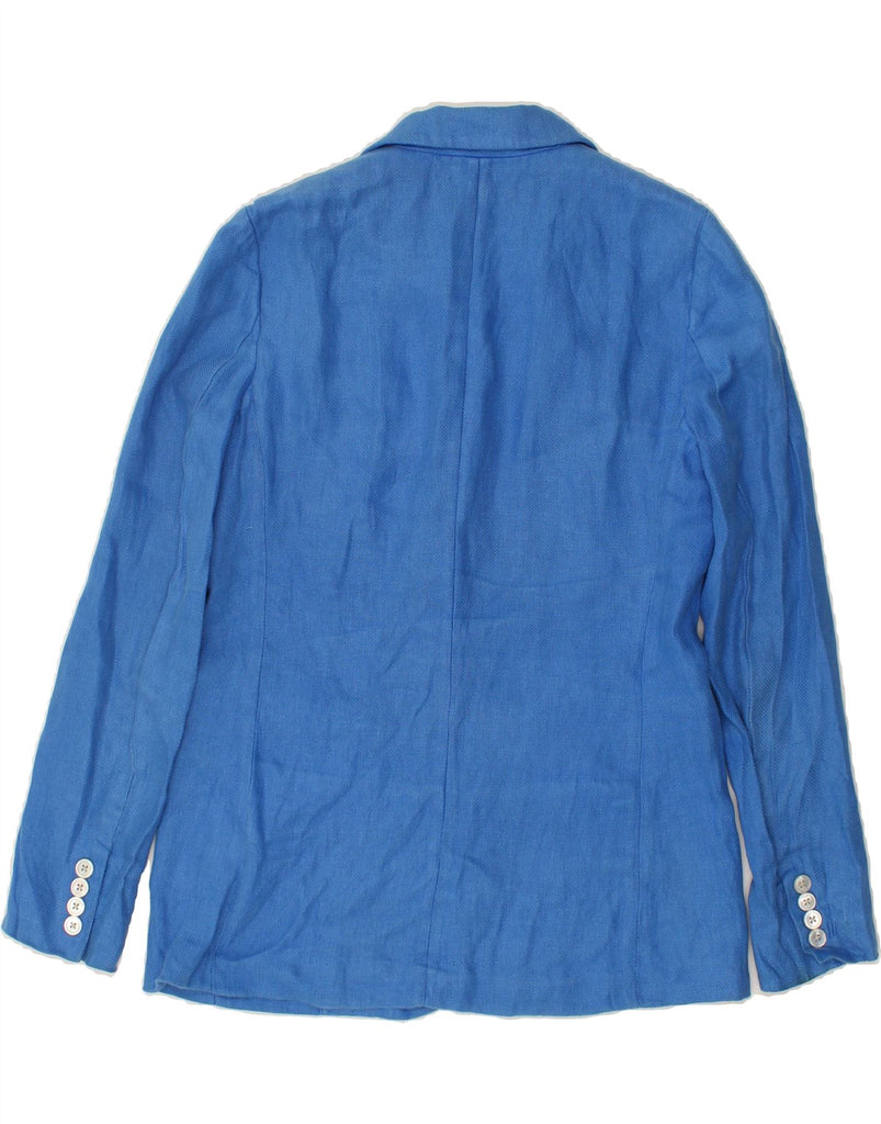 POLO RALPH LAUREN Womens 3 Button Blazer Jacket US 6 Medium Blue | Vintage Polo Ralph Lauren | Thrift | Second-Hand Polo Ralph Lauren | Used Clothing | Messina Hembry 