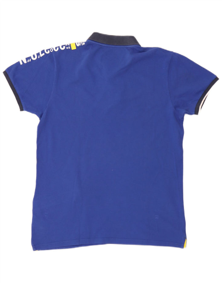 North Sails Mens Graphic Polo Shirt XL Blue Cotton