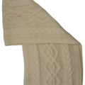 Superdry Womens Knit Rectangle Scarf One Size Off White Acrylic