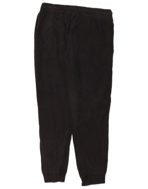 NIKE Womens Tracksuit Trousers Joggers UK 14 Medium Black Cotton