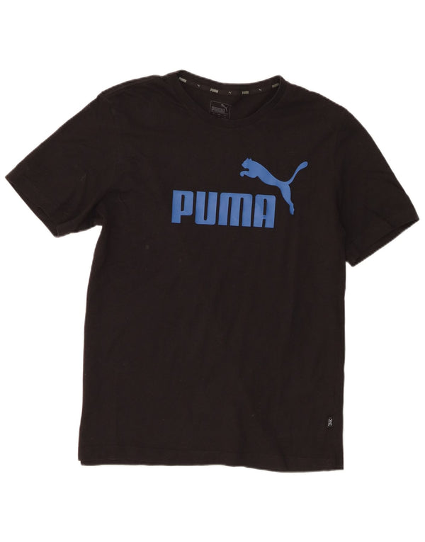 Puma Mens Graphic T-Shirt Top Medium Black
