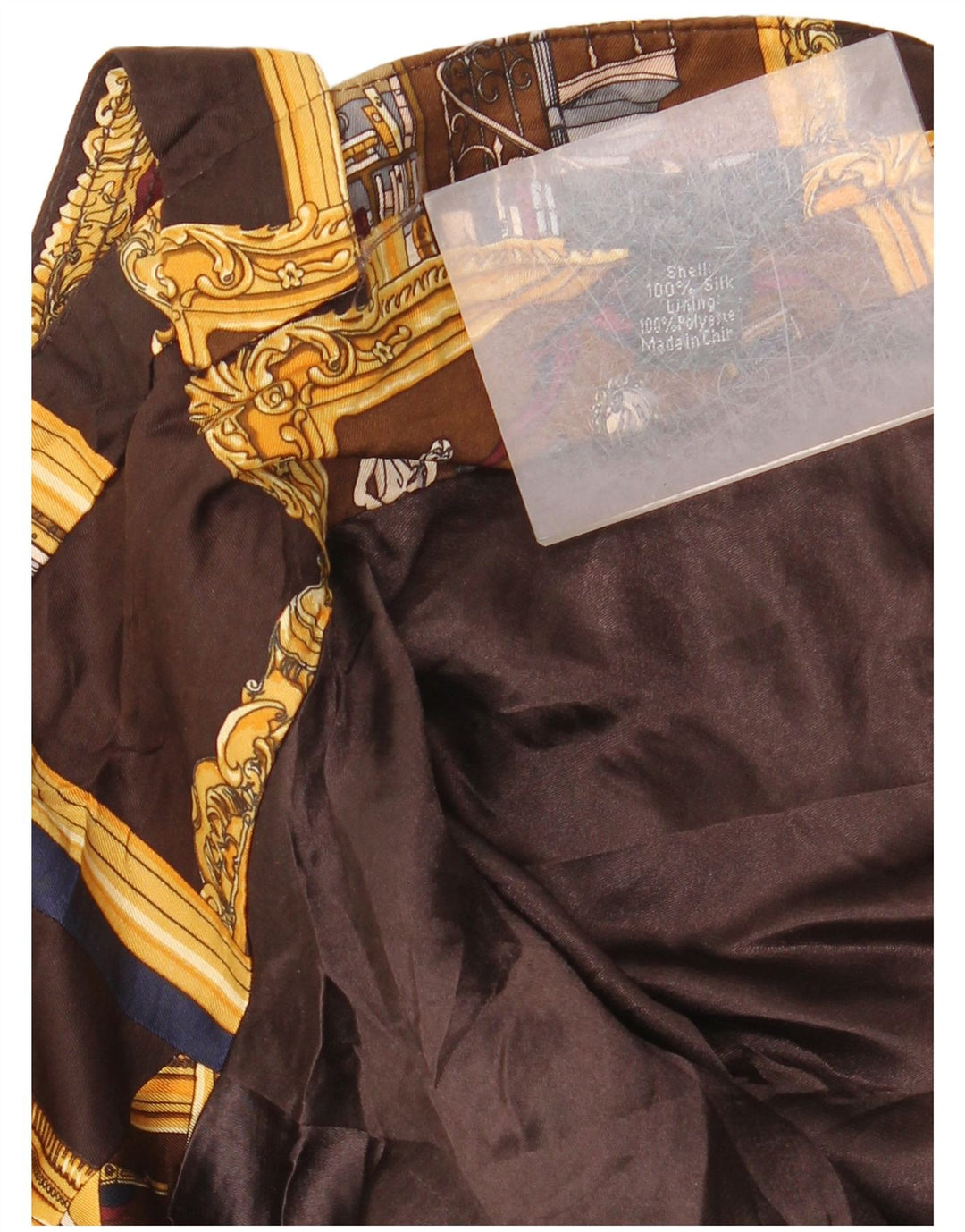 J. Crew Womens Abstract Pattern Halter Dress US 6 Medium Brown Silk