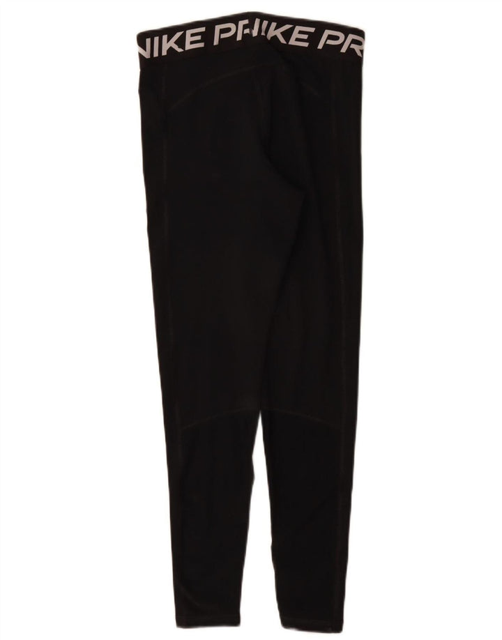Nike Womens Dri Fit Graphic Leggings UK 12 Medium Black