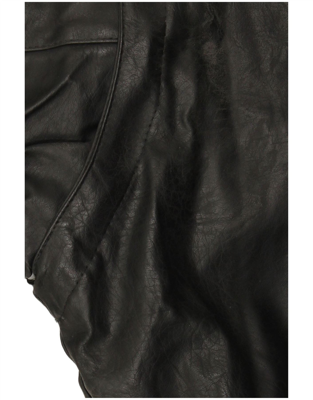 VINTAGE Mens Leather Jacket UK 42 XL Black