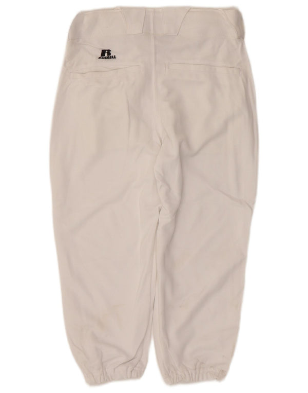 Russell Athletic Womens Joggers Capri Trousers Small W26 L17 White