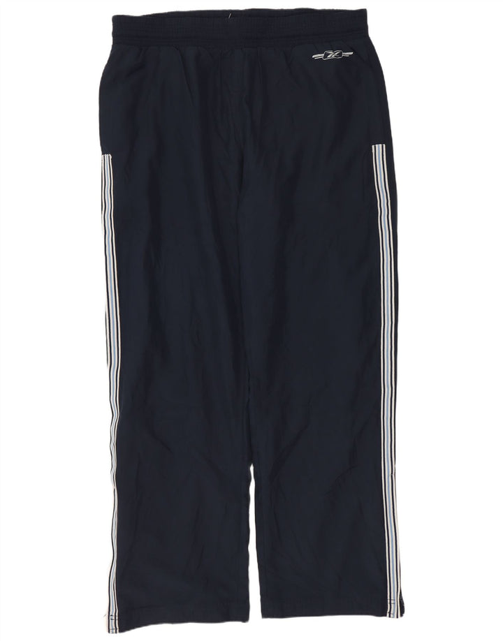 Reebok Mens Tracksuit Trousers Medium  Navy Blue Polyester