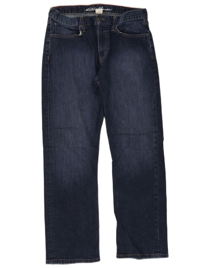 Eddie Bauer Mens Straight Jeans W32 L30 Blue Cotton
