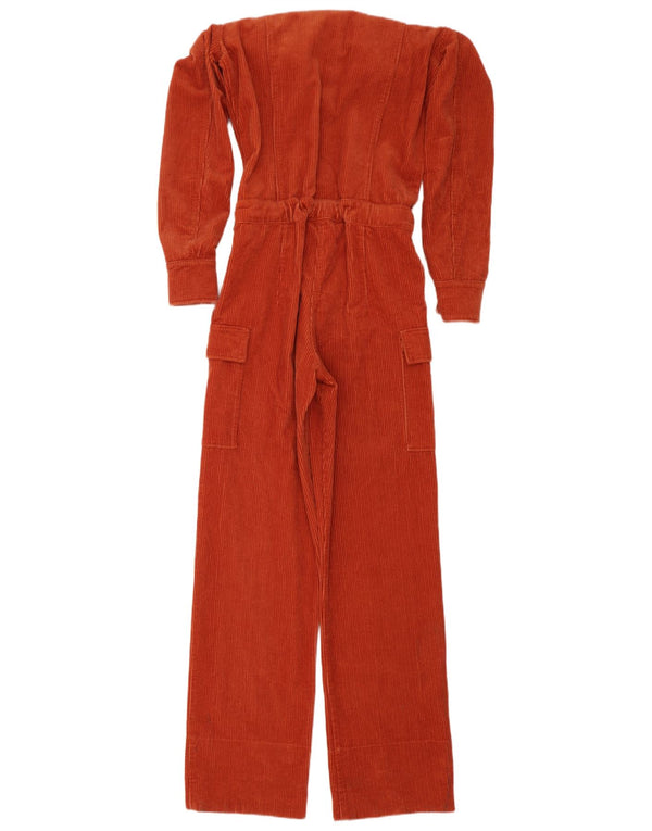 Patrizia Pepe Womens Long Sleeve Corduroy Jumpsuit IT 40 Small  Pink