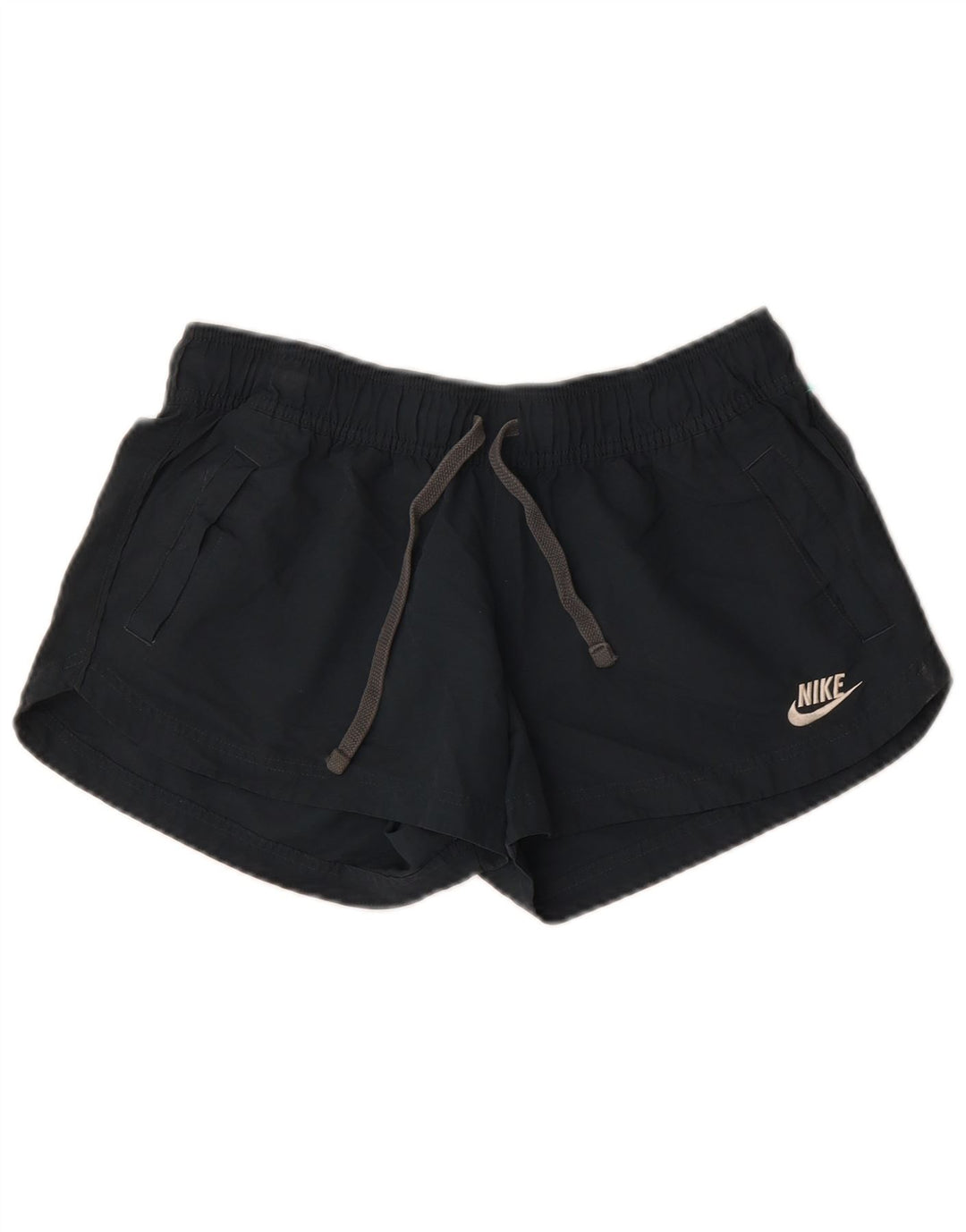 NIKE Womens Sport Shorts US 12/14 Large Navy Blue