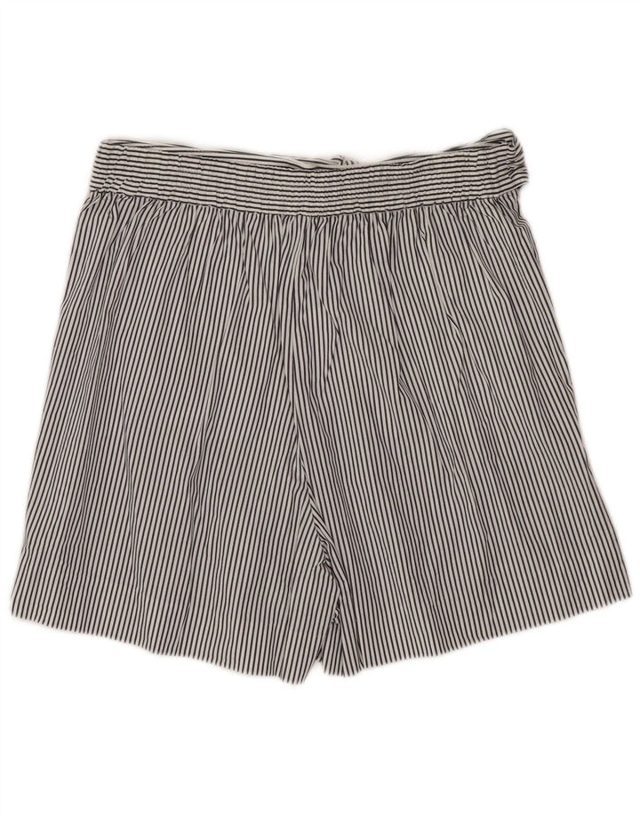 J. CREW Womens Chino Shorts US 4 Small W30  White Pinstripe Cotton