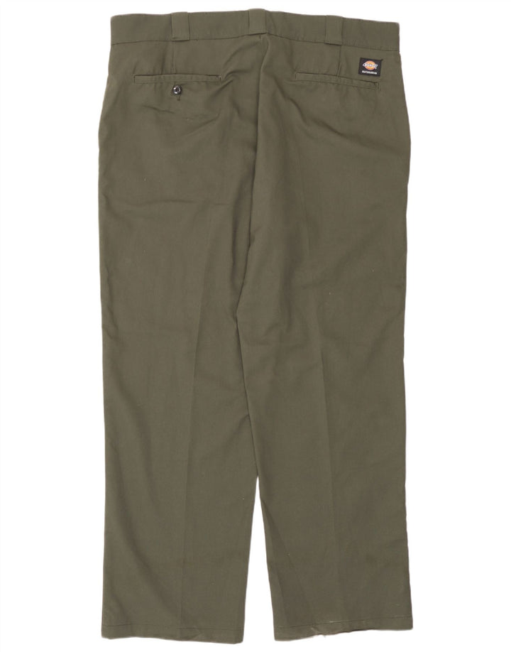 Dickies Mens Straight Chino Trousers W40 L31 Khaki Polyester